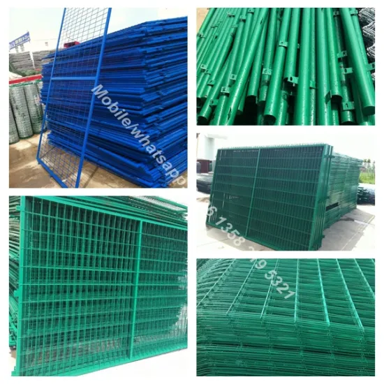 china factory green colors pvc coated welded wire mesh panels