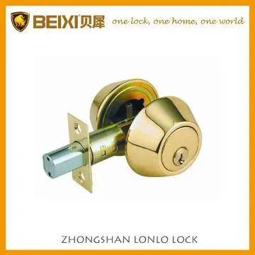 North America brass cover tubular deadbolt yale key security door lock
