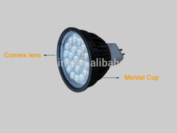 5w Led MR16 Spotlight With Convex Lens