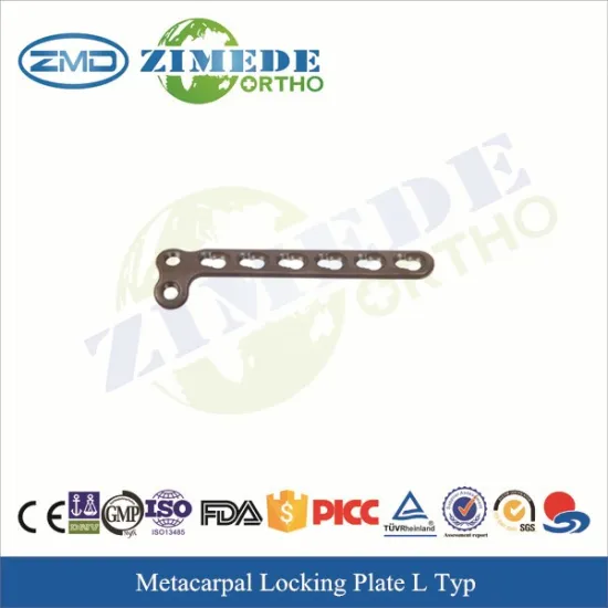 CE ISO proved Metacarpal locking plate surgical implants