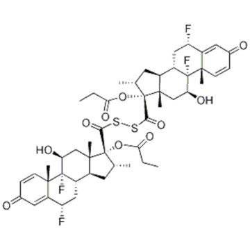 DesfluoroMethyl Fluticasone 프로 피오 네이트 이황화 CAS 201812-64-8