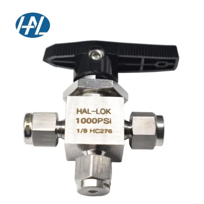 Alloy C276 Instrument Ball Valve - Swagelok Type Three Way Valve