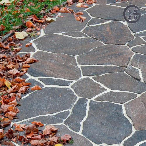 Коричневая садовая тротуарная плитка неправильной формы под камень