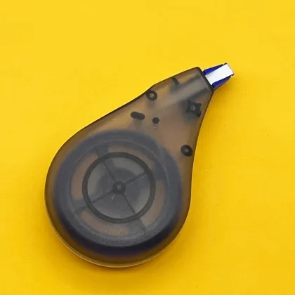 China Factory Custom Printed Mute Correction Tape Roller Plastic Blue Colored Whiteout Tape