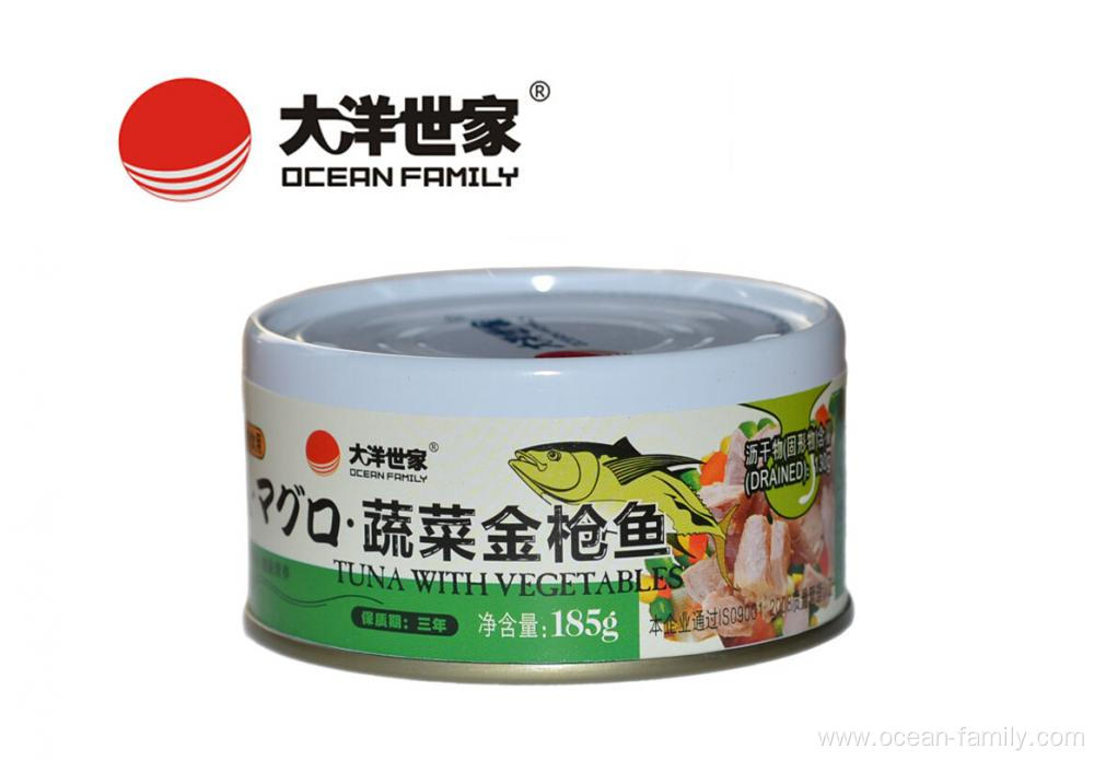 Canned Tuna Fish In Oil with Vegetables