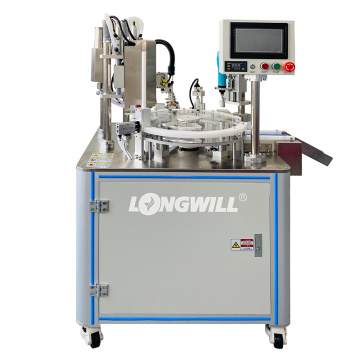 Máquina automática de enchimento e capeamento de cartucho CBD