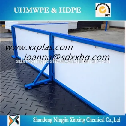 HDPE synthetic ice rink dasher board/artificial hockey board