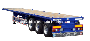 40' Flatbed Trailer with 3 Axle (Single tire and Air Suspension), Krean Trailer
