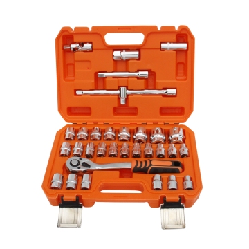 2022 32pcs Multi-Function 1/2'' S2 Wrench Tool Set Kit with Socket Screw Ratchet Wrenches