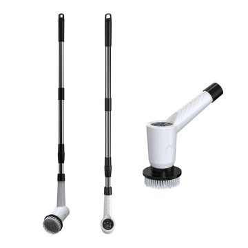 Cordless Electric Spin Scrubber with 8 Replaceable Brush Heads and 3 Speeds