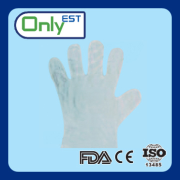 Transparent pet care gloves hdpe gloves for veterinary