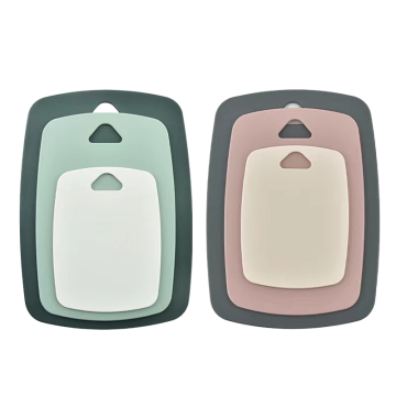 3-PC Multi-Function Household PP Plastic Cutting Board Set with Vegetable, Fruit, and Meat Chopping Boards