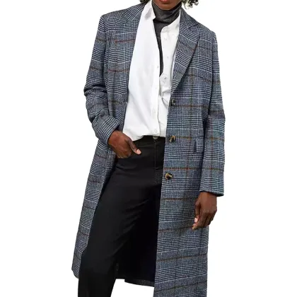 Plaid Custom Made women coats plus size women's coats wool coats for women