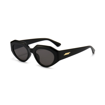 Trendy Vintage Oval Small Frame Shades Sunglasses for Women with Custom Logo