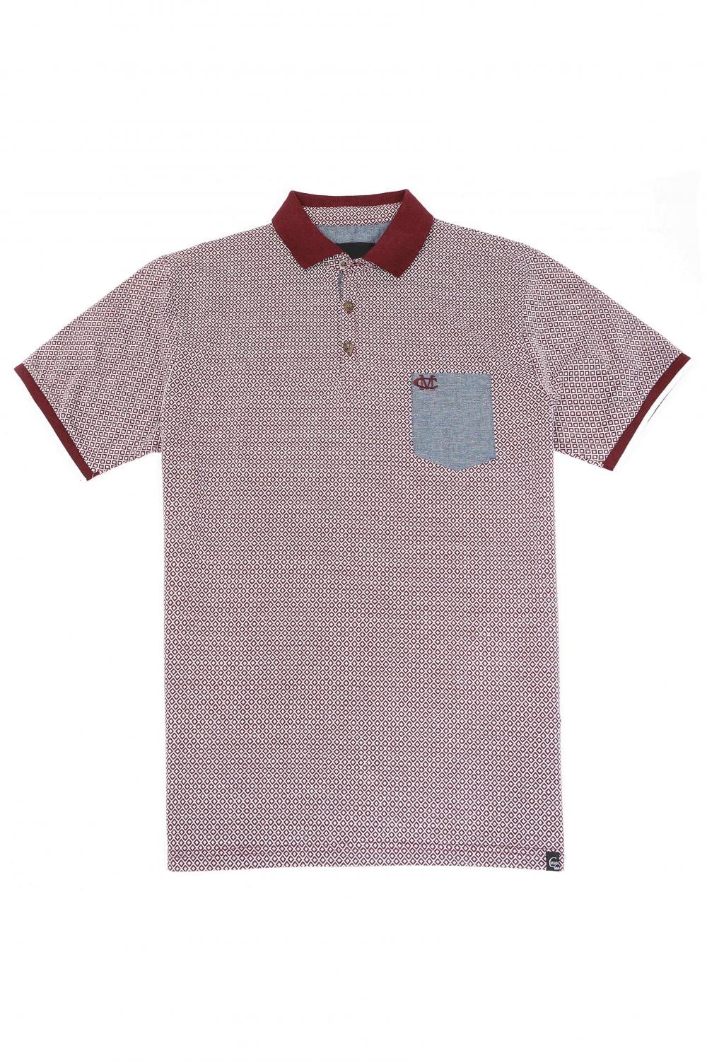 Polo de cuello de costilla de moda para hombres