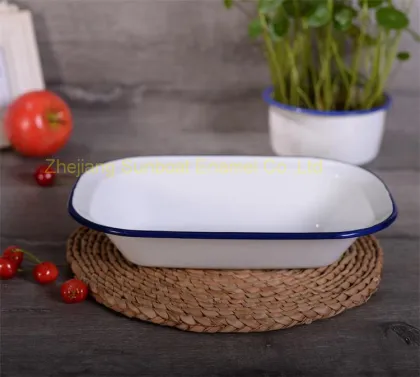 European Style Cast Iron Enamel Butter Dish