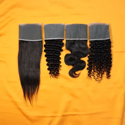 100% Lace Frontal Piece Transparent Lace Frontal,Silk Base Frontal,Full Lace Frontal Closures