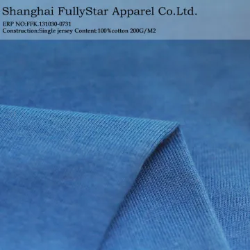 100 cotton fabric knitted jersey