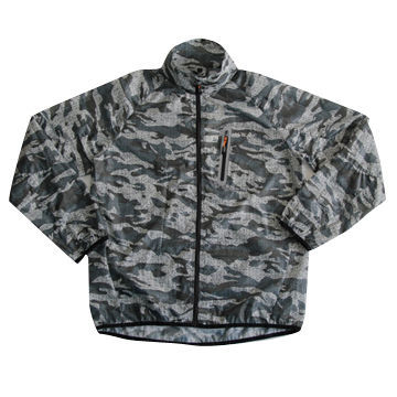 Windbreakers, made of 20D polyester with camouflage prints, comfortable, waterproof, windproof
