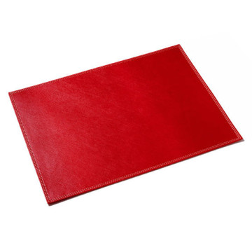 Fashion Red PU leather hotel table mats