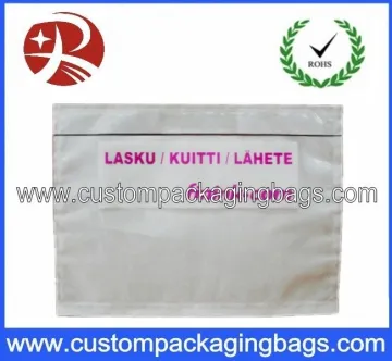 Pp Or Pe Film Custom Packing Bags List Invioce Envelope