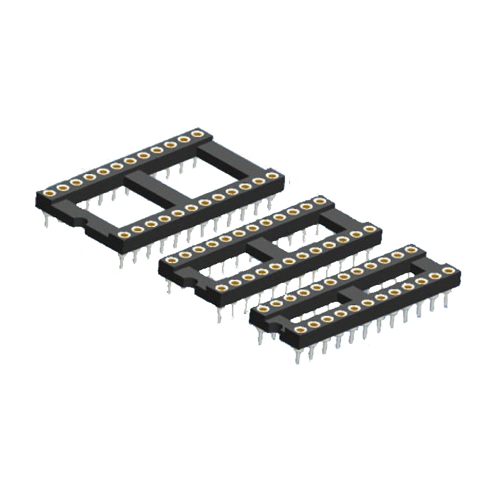 Dual In Line Socket 2.54mm Dual-in-line Socket DIP L 7.43MM China Manufacturers Suppliers ...