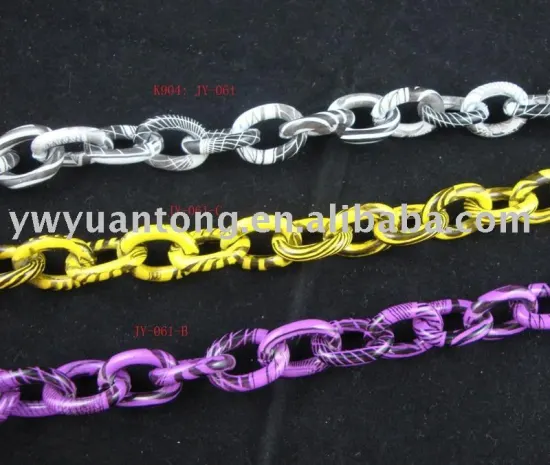 Big Silver Costume Necklace Chain