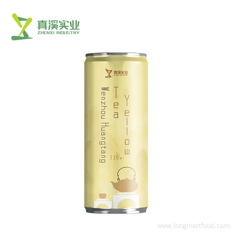Low Fat 330ml Custom Aluminum Canned Jin Jun Mei Black Tea Drink