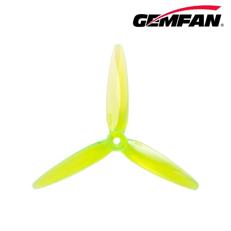 GEMFAN New 5 Inch FPV Props 3D Propeller 493D PC 3 Blade for Performing 3D Freestyle Flying Maneuvers with Drones