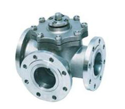 T-shaped three-way ball valve