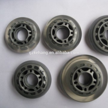 Grey PU or Rubber removable wheels many sizes for luggage travel parts