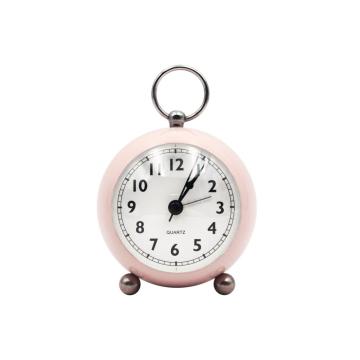 Bed ijzer koperen bureaublad alarmtafel tafelkast promotionele desc -bureau &amp; tafel metalen negische stijl klok