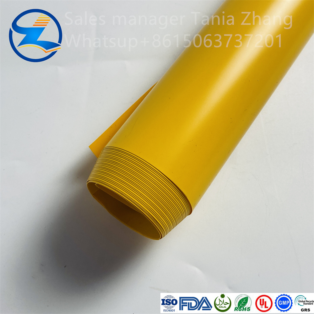 High Quality Customizable Yellow Pvc Film Packaging Material Jpg