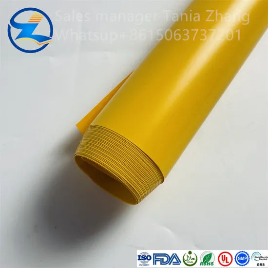 High quality customizable yellow PVC film