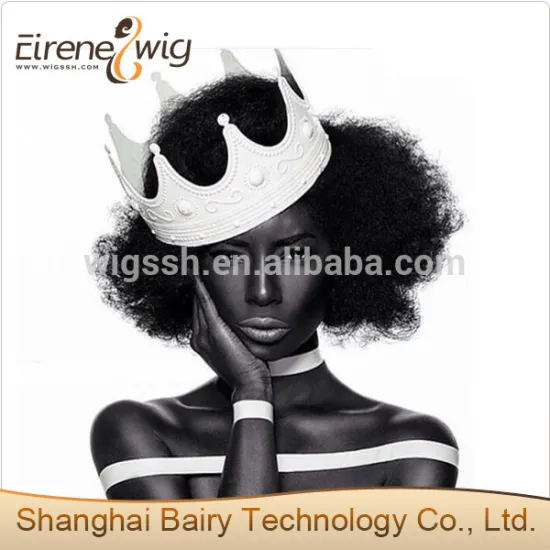 Eirene Women Often Orders Afro Kinky Indian Human Hair Lace Front Wig