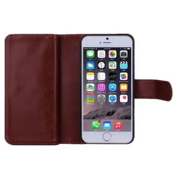 wholesale 5.5 inch leather wallet mobile phone case