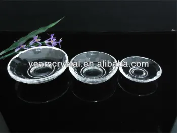 New arrival crystal glass dish for Salt and msg for nice gift(R-2006