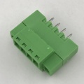 straight pin pluggable terminal block with fixed screws