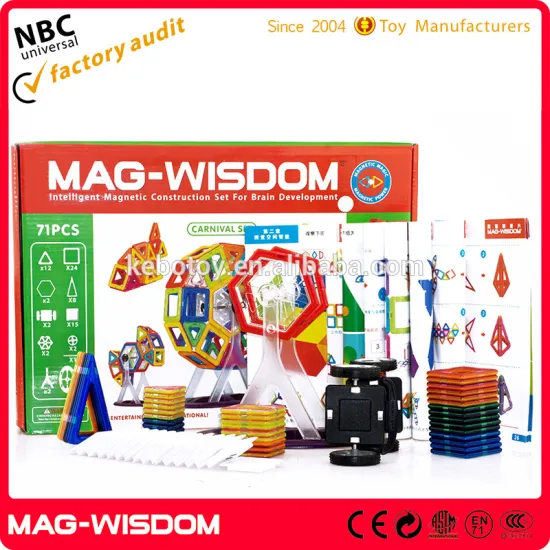 magwisdom kids magnetic building blocks set