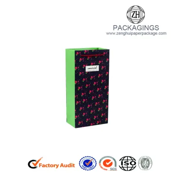 High quality paper shopping bags for bottle