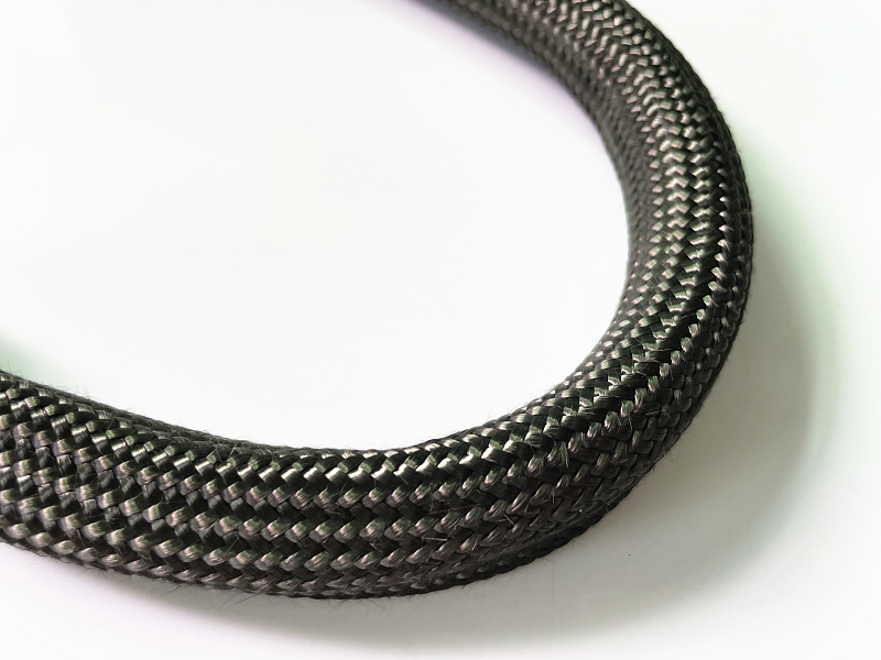 Good Quality Chemical Resistance Heat Resistant Carbon Fiber Braided Sleeve For Metallurgy4