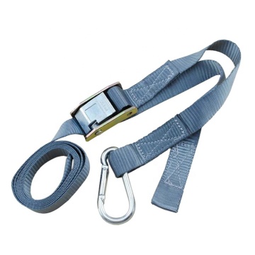 1inch Heavy Duty Ratchet Straps with Carabiner Hook: Quick Release Cam Buckle and Metal Hooks for Secure Cargo Tie-Down (25mm x 1")