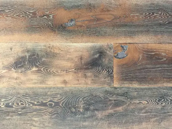 Rustic brown wood floor