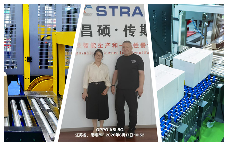 German partner view pallet wrapper production