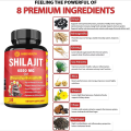 Натуральные капсулы Shilajit для энергии и жизненной силы