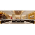 gold jewelry display cabinet for luxury stores