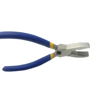 Stained Glass Work Tools: Heavy Duty Breaker Grozer Pliers with 6/8 Inch Glass Running Pliers and Both Flat & Curve Jaws