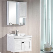 New Design White Bathroom Cupboard with Doors