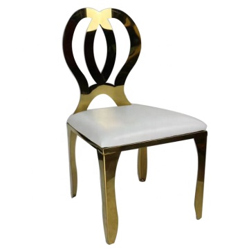 Stainless Steel Hotel Banquet Event Wedding Dining Chair with Commercial Furniture Leather