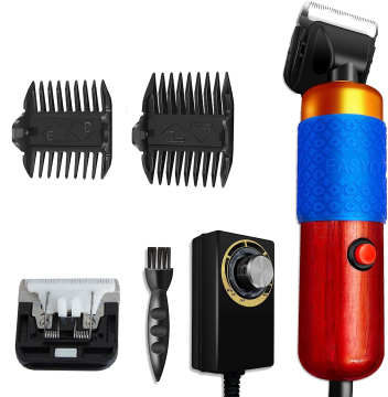 Corded Pet Electric Clippers with Removable Ceramic Blade and Stepless Speed Control